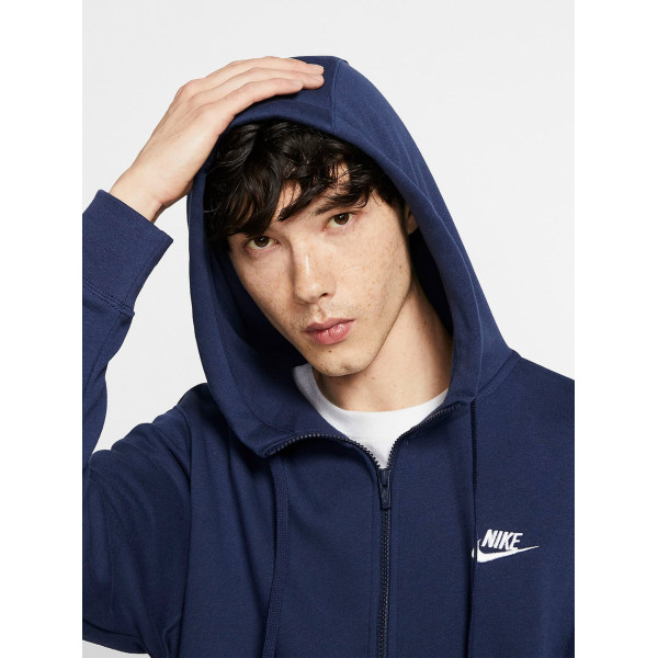 Бомбер чоловічий Nike M Nsw Club Hoodie Fz Bb (BV2645-410)