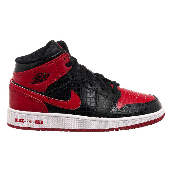 Кросівки жіночі Jordan Air Jordan 1 Mid “Bred”(Gs) (DM9650-001)
